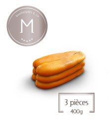 Boutargues Medium sans cire sous vide : 3 pièces - 400 g